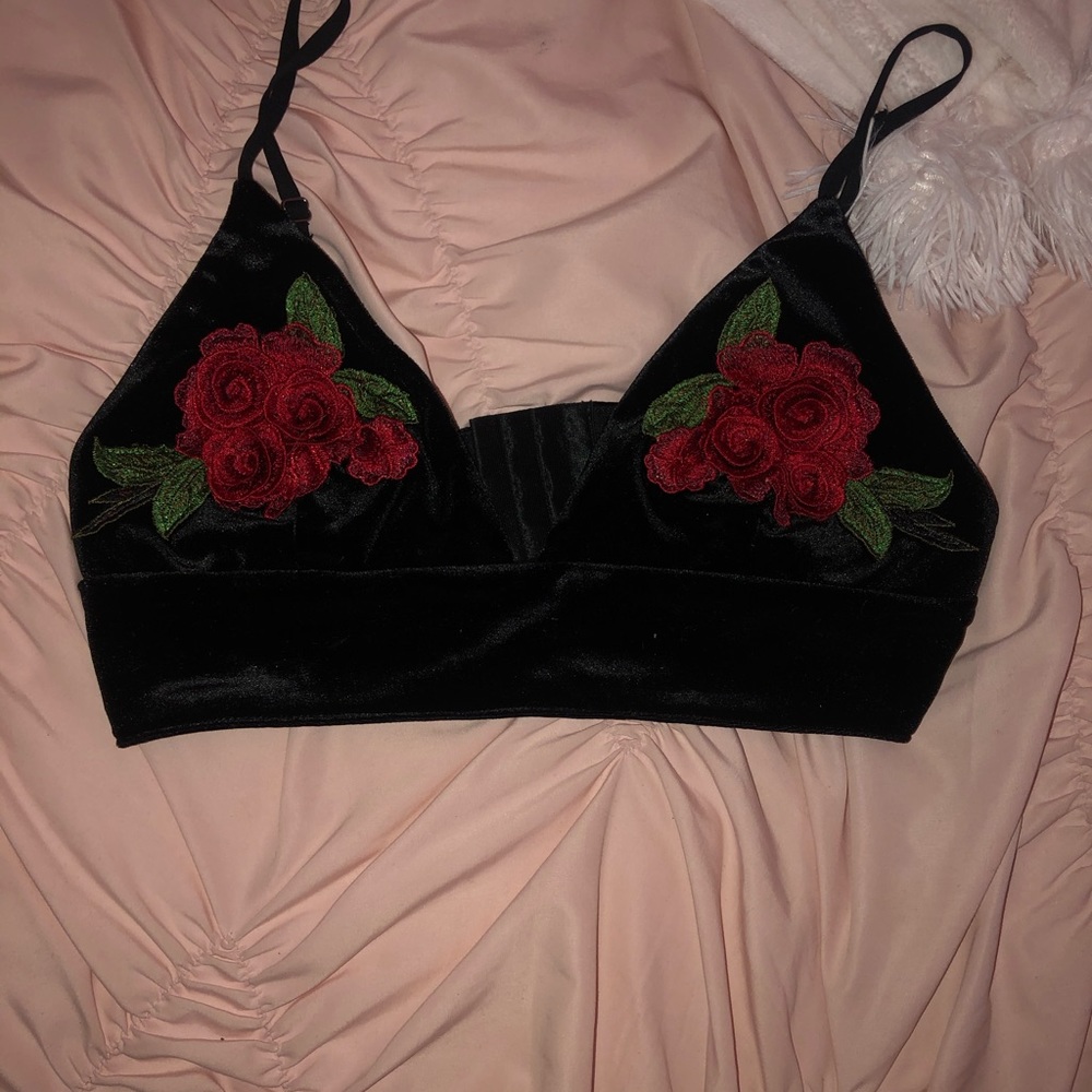 Rose Bralette Crop Top